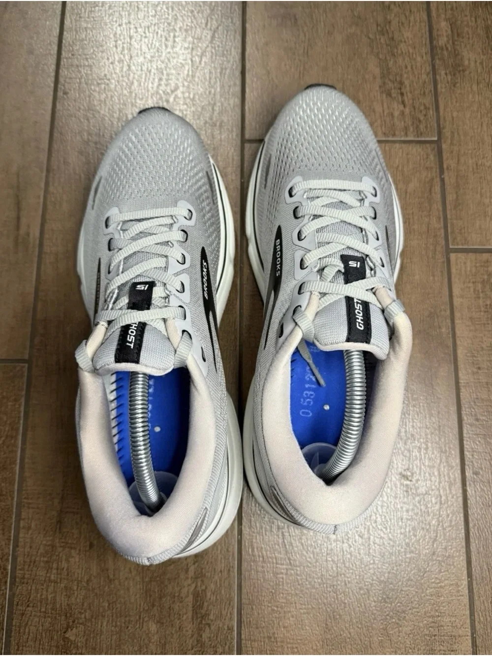 Brooks Ghost 15 Gray - 110393-1D-098 Men’s Sz 9 - NO INSOLES